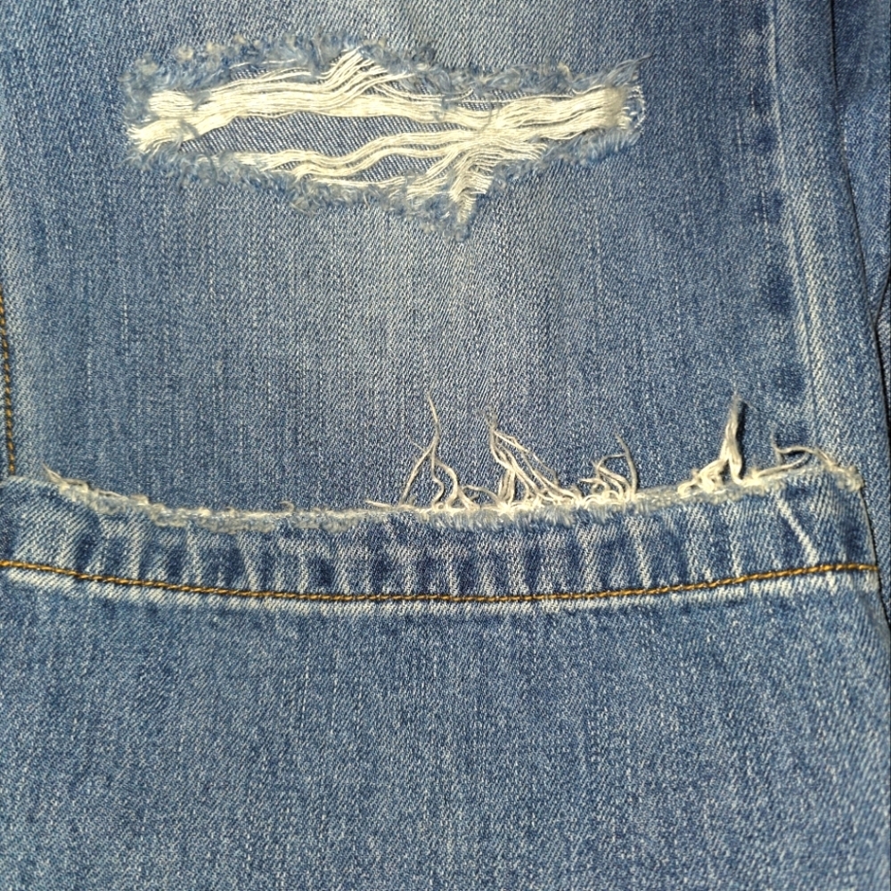 Sneak Peek Vintage Denim 90's Distressed Wide Leg High Rise- Size 25- NWT 💙 - Picture 6 of 6